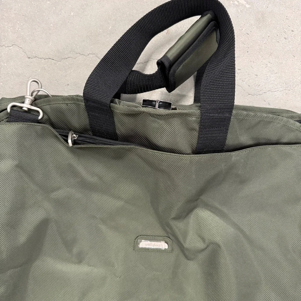WallyBags Garment Bag Unisex Olive Green New Tri-Fold Suit Carrier Bag